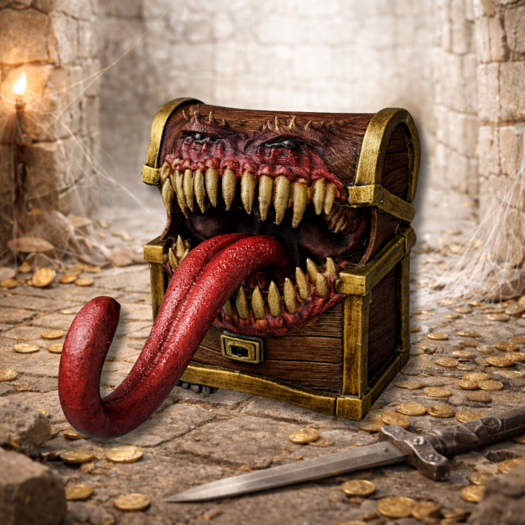 Chest Mimic Tabletop Prop