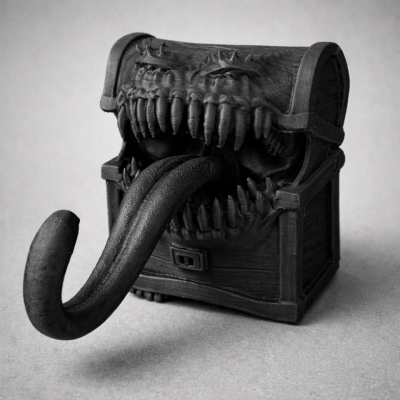 Chest Mimic Tabletop Prop