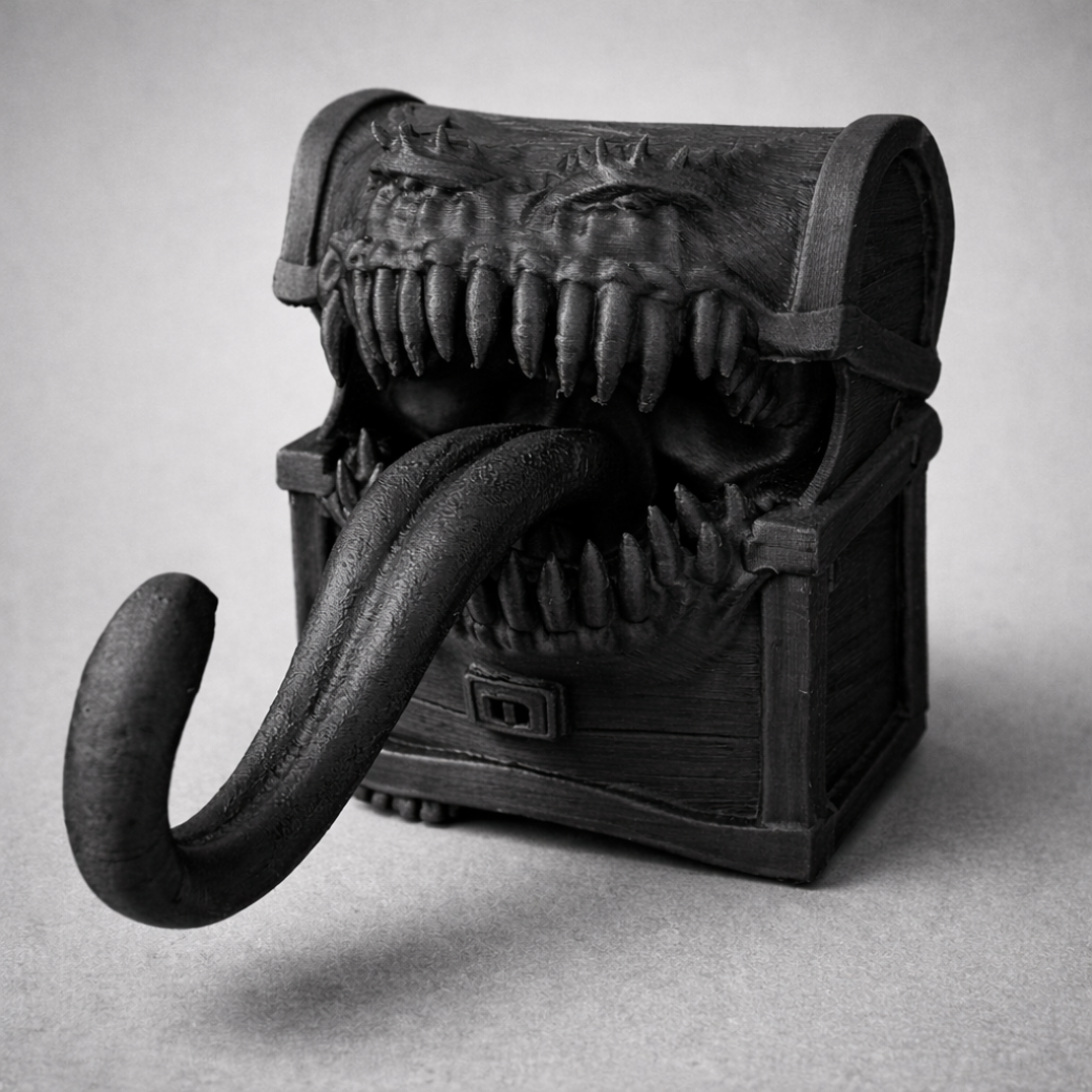 Chest Mimic Tabletop Prop