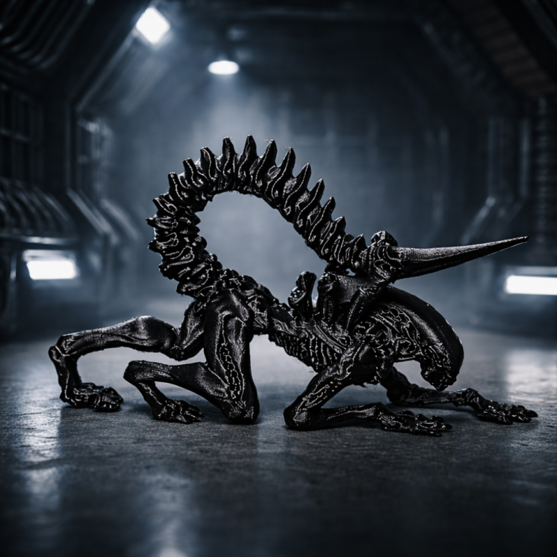 Crawling Xenomorph Figurine