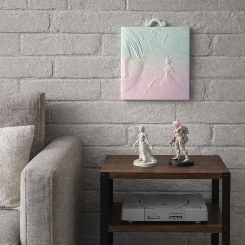 Parasite Eve PS1 Box Art Sculptural Relief